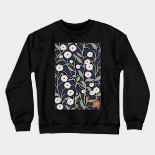 Beautiful Stylized White Flowers, for all those who love nature #209 Crewneck Sweatshirt